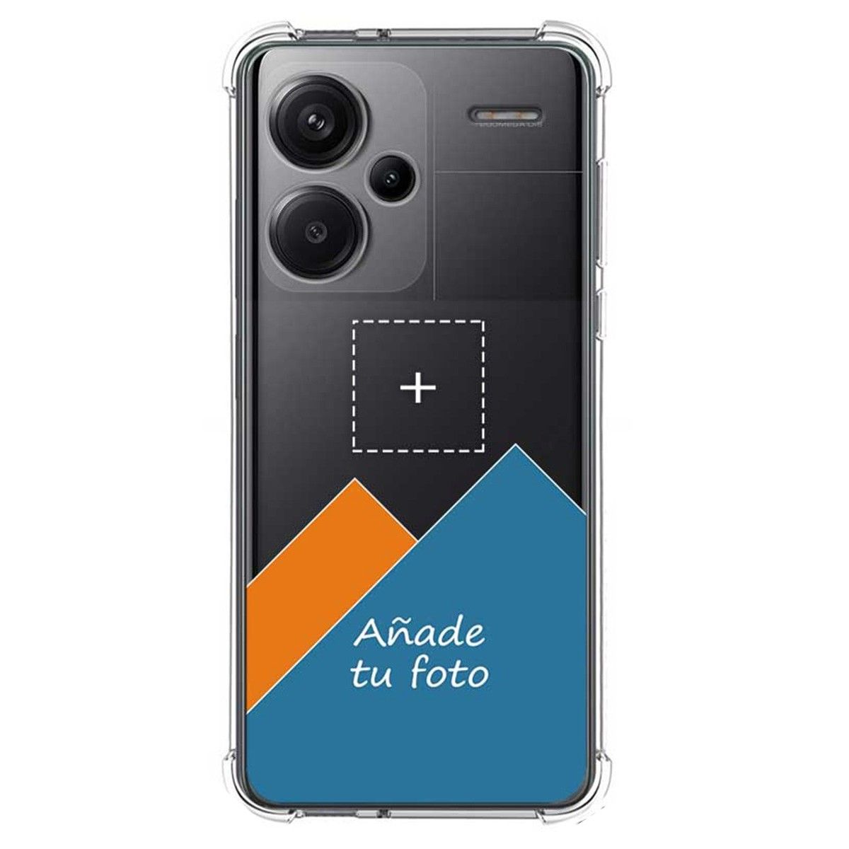 Personaliza tu Funda Silicona AntiGolpes Transparente con tu Fotografía para Xiaomi Redmi Note 13 Pro+ Plus 5G Dibujo