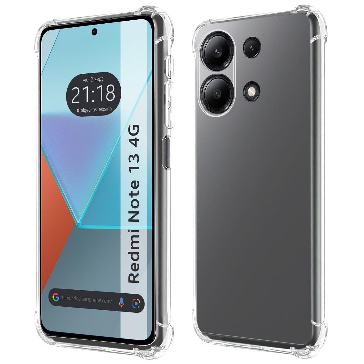 Funda Silicona Antigolpes Transparente para Xiaomi Redmi Note 13 4G
