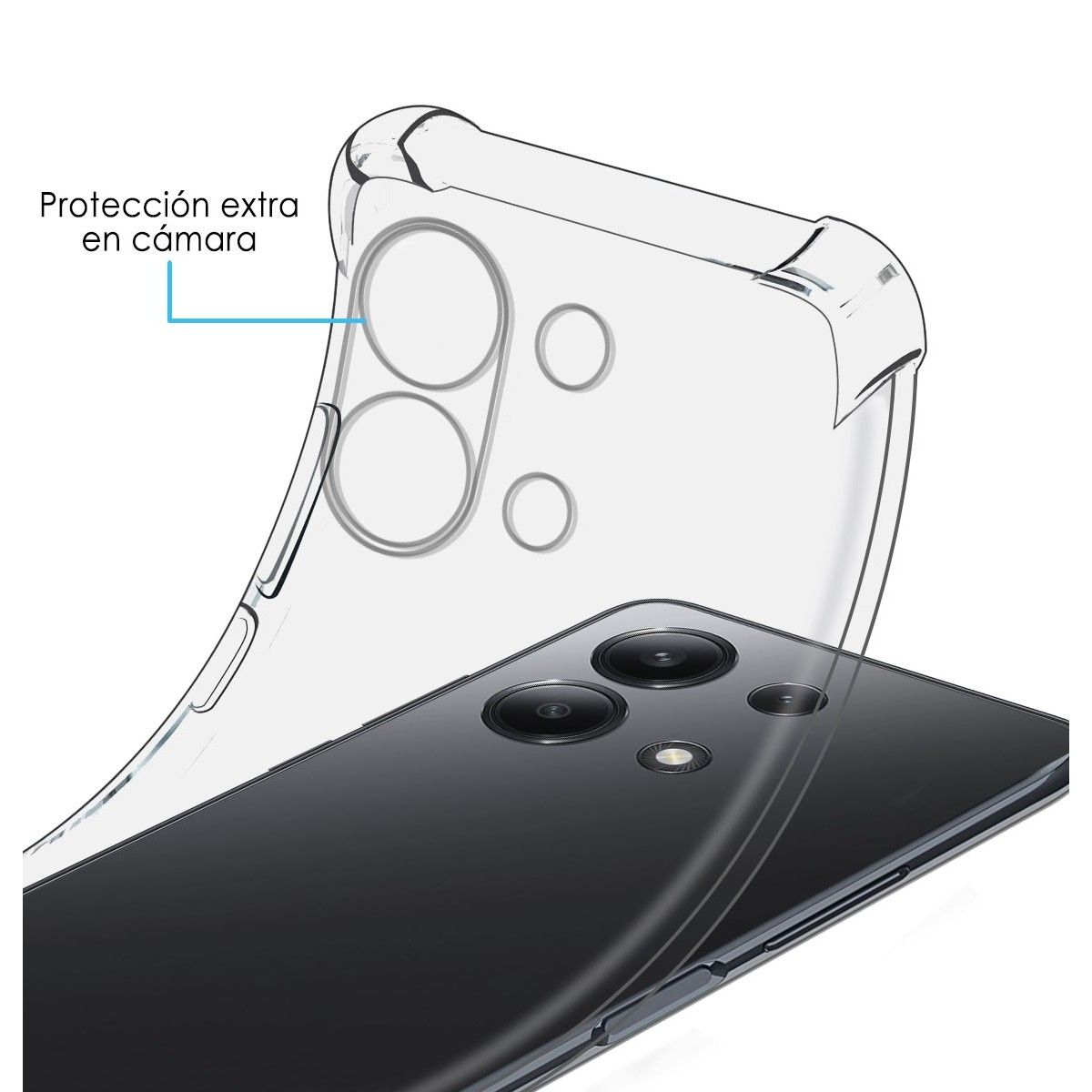 Funda Silicona Antigolpes Transparente para Xiaomi Redmi Note 13 4G