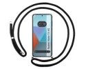 Funda Colgante Transparente para Xiaomi Redmi Note 13 4G con Cordon Negro