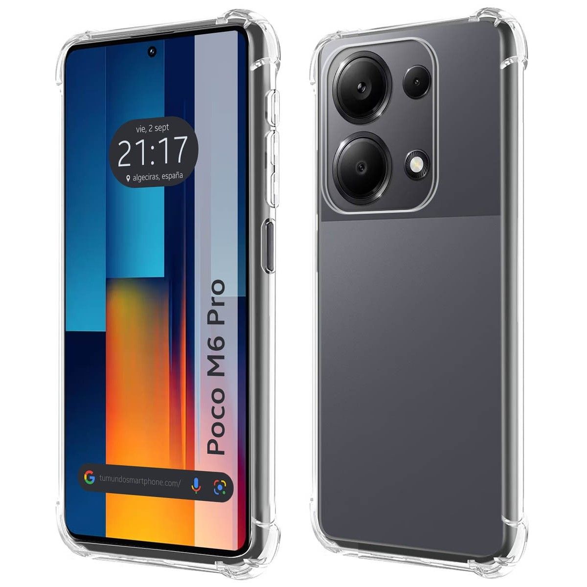 Funda Silicona Antigolpes Transparente para Xiaomi Poco M6 Pro 4G