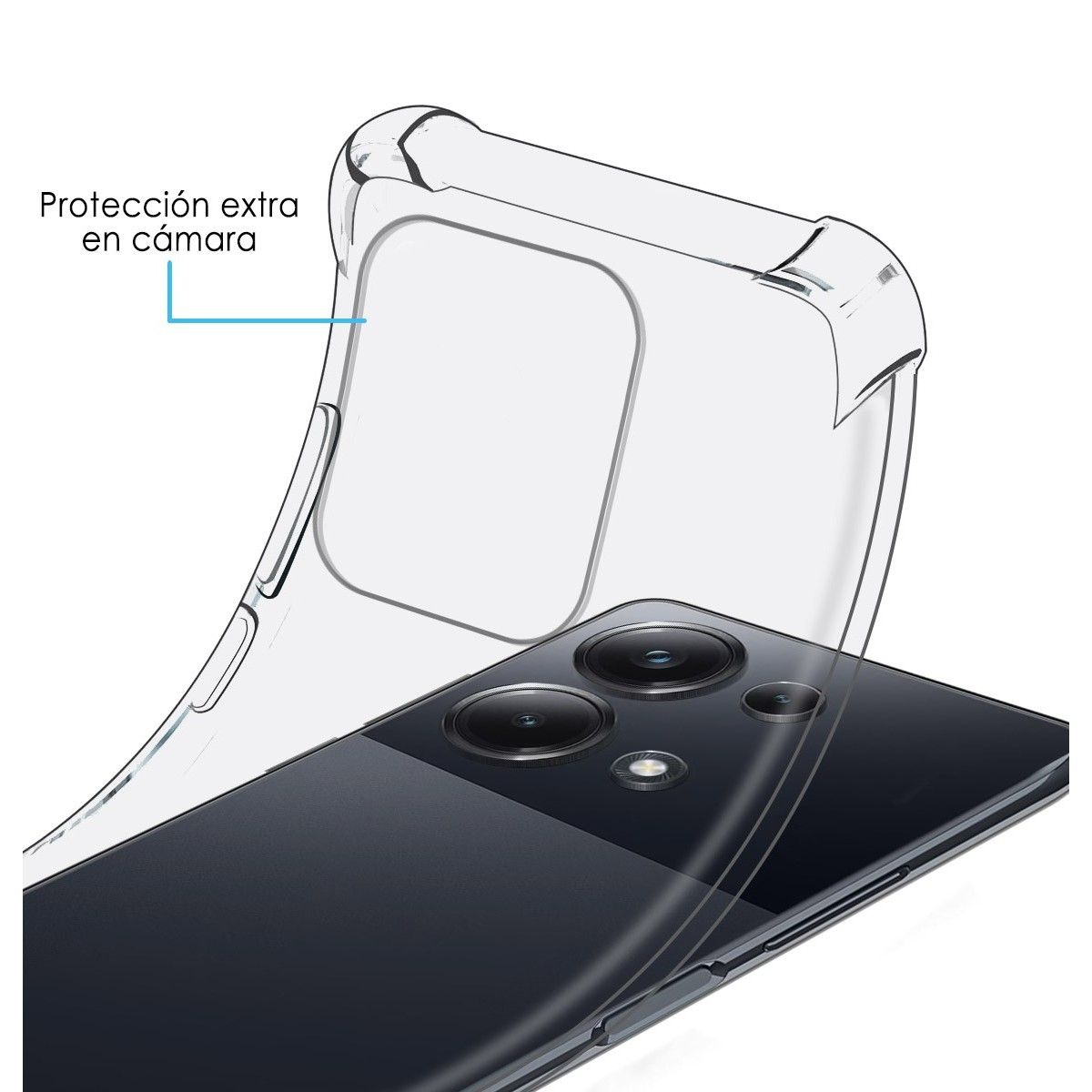 Funda Silicona Antigolpes Transparente para Xiaomi Poco M6 Pro 4G