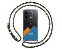Personaliza tu Funda Colgante Transparente para Xiaomi Redmi Note 13 Pro 5G con Cordon Verde / Dorado Dibujo Personalizada
