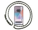 Funda Colgante Transparente para Xiaomi Redmi Note 13 Pro 5G con Cordon Verde / Dorado