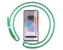 Funda Colgante Transparente para Xiaomi Redmi Note 13 Pro 5G con Cordon Verde Agua
