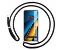 Personaliza tu Funda Colgante Transparente para Xiaomi Poco X6 5G con Cordon Negro Dibujo Personalizada