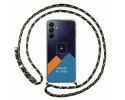 Personaliza tu Funda Colgante Transparente para Samsung Galaxy A15 4G / 5G con Cordon Verde / Dorado Dibujo Personalizada