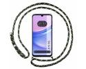 Funda Colgante Transparente para Samsung Galaxy A15 4G / 5G con Cordon Verde / Dorado