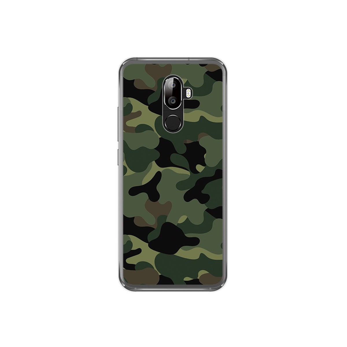 Funda Gel Tpu para Oukitel U18 Diseño Camuflaje Dibujos
