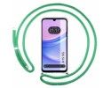 Funda Colgante Transparente para Samsung Galaxy A15 4G / 5G con Cordon Verde Agua