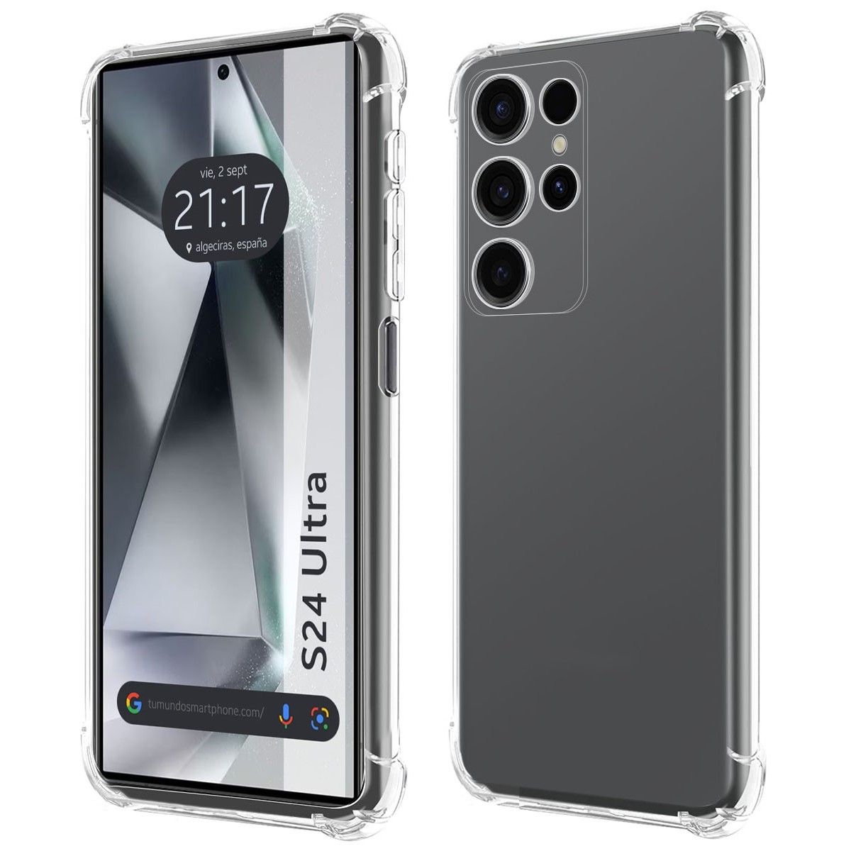 Funda Silicona Antigolpes Transparente para Samsung Galaxy S24 Ultra 5G
