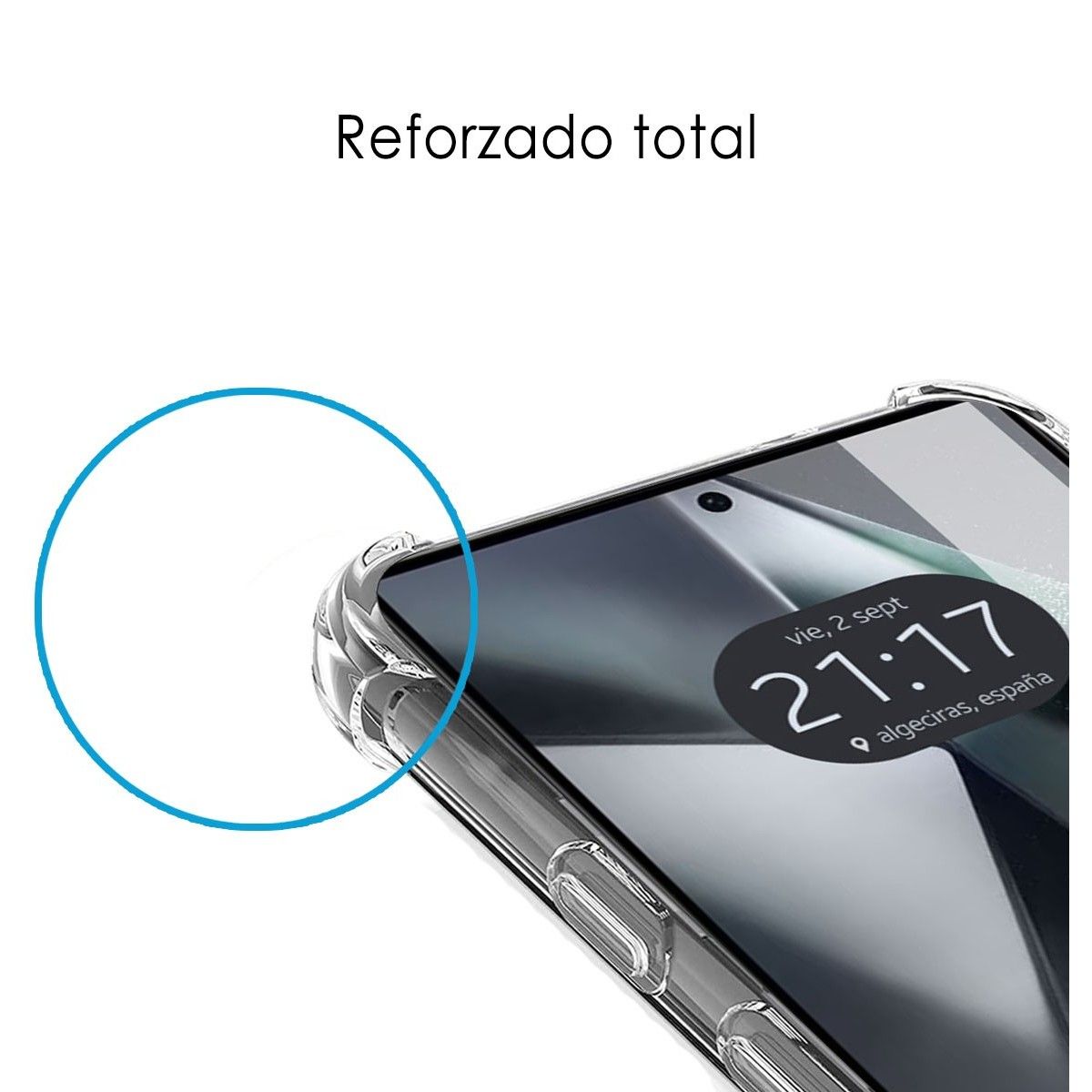 Funda Silicona Antigolpes Transparente para Samsung Galaxy S24 Ultra 5G