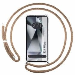 Funda Colgante Transparente para Samsung Galaxy S24 Ultra 5G con Cordon Camel