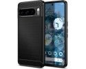 Funda Gel Tpu Tipo Carbon Negra para Google Pixel 8 Pro 5G