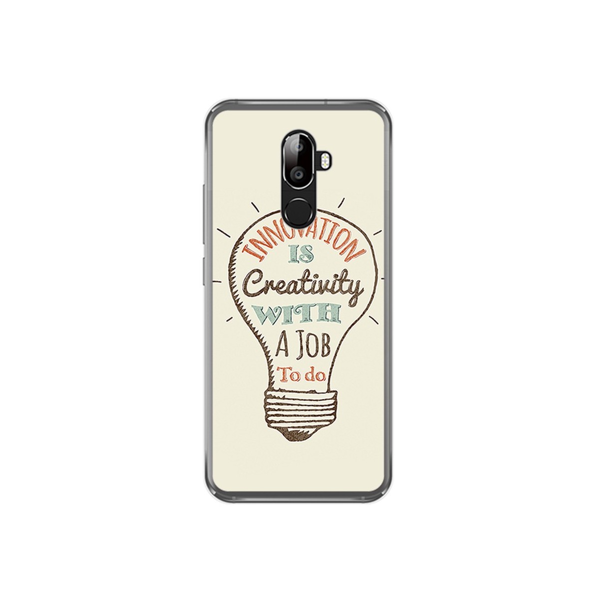 Funda Gel Tpu para Oukitel U18 Diseño Creativity Dibujos