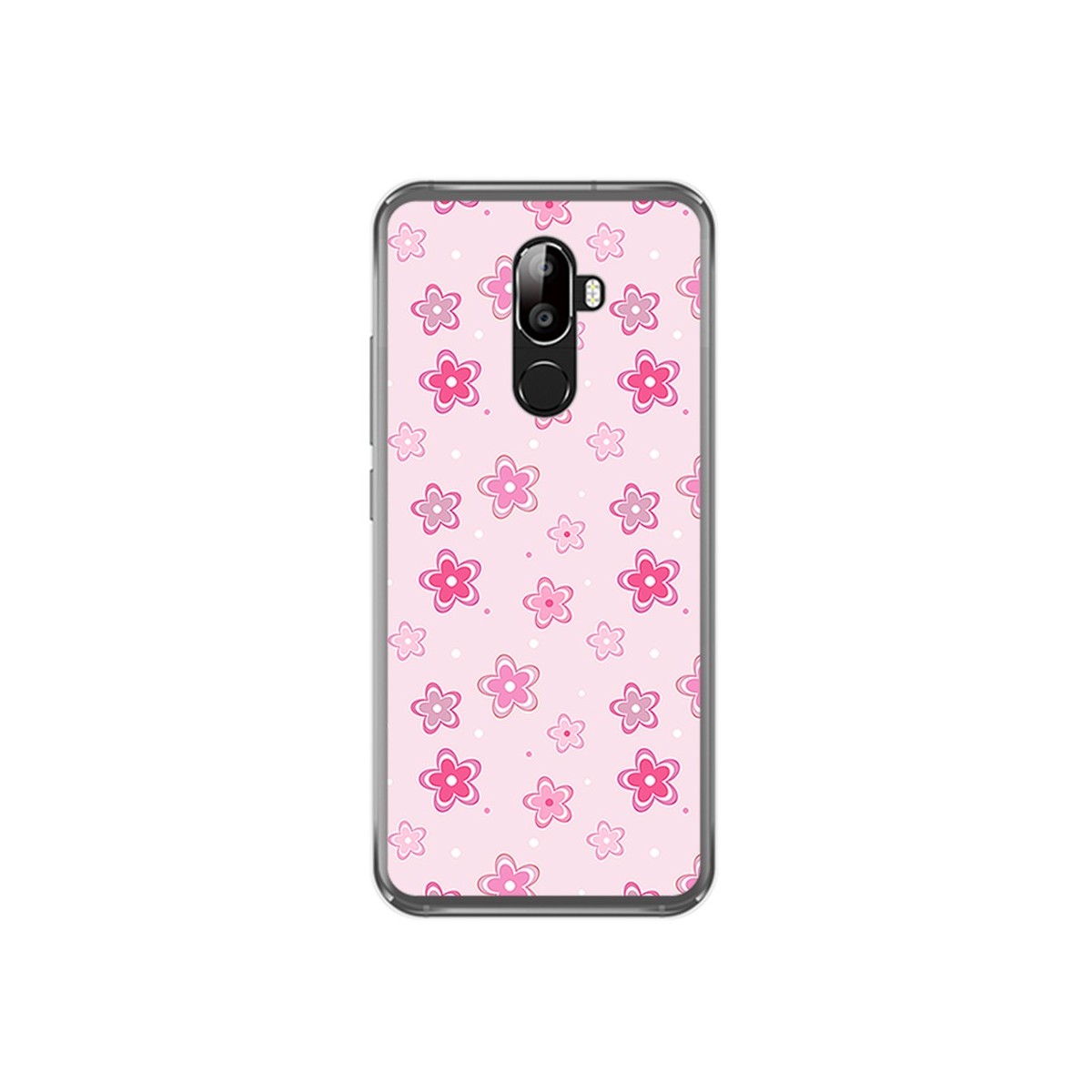 Funda Gel Tpu para Oukitel U18 Diseño Flores Dibujos