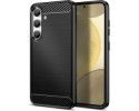 Funda Gel Tpu Tipo Carbon Negra para Samsung Galaxy S24 5G