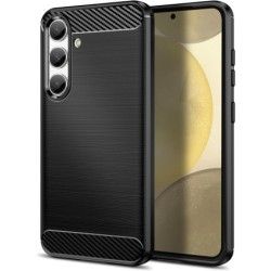 Funda Gel Tpu Tipo Carbon Negra para Samsung Galaxy S24 5G