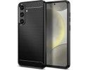 Funda Gel Tpu Tipo Carbon Negra para Samsung Galaxy S24+ Plus 5G