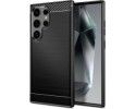 Funda Gel Tpu Tipo Carbon Negra para Samsung Galaxy S24 Ultra 5G