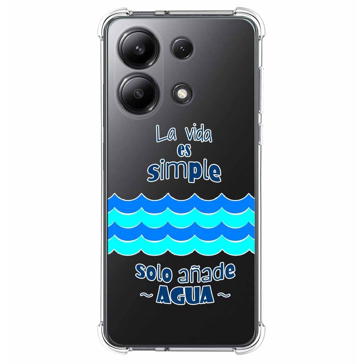 Funda Silicona Antigolpes para Xiaomi Redmi Note 13 4G diseño Agua Dibujos