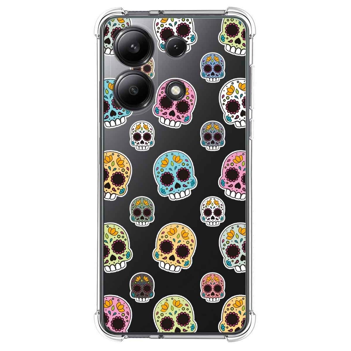 Funda Silicona Antigolpes para Xiaomi Redmi Note 13 4G diseño Catrina Dibujos