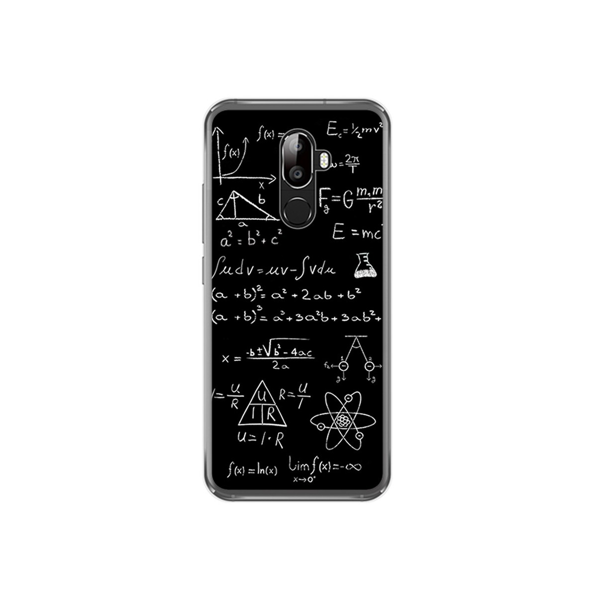 Funda Gel Tpu para Oukitel U18 Diseño Formulas Dibujos