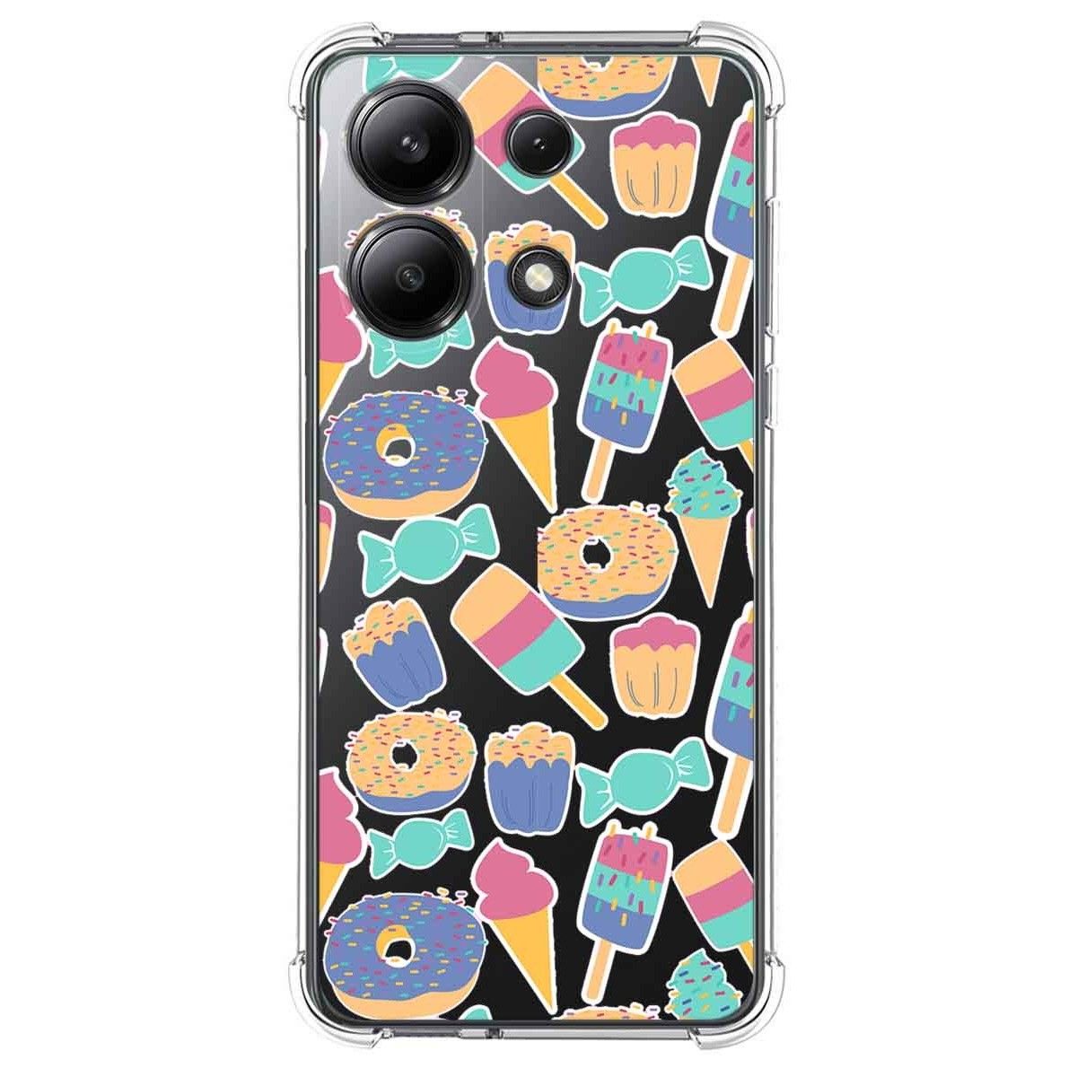 Funda Silicona Antigolpes para Xiaomi Redmi Note 13 4G diseño Dulces 02 Dibujos