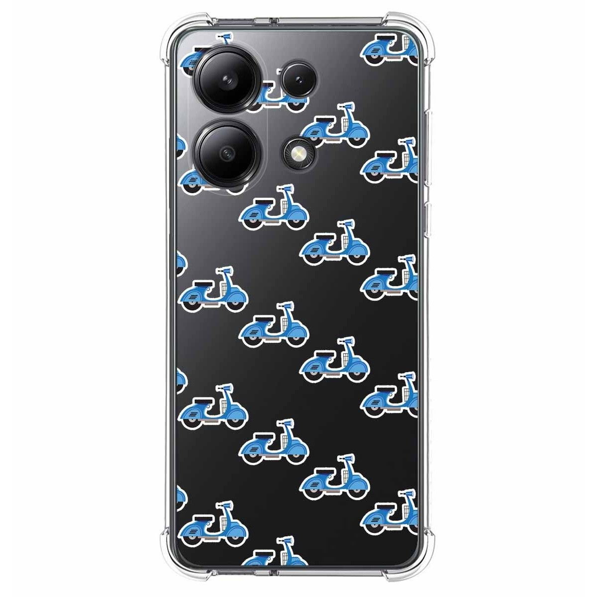 Funda Silicona Antigolpes para Xiaomi Redmi Note 13 4G diseño Scooter Dibujos