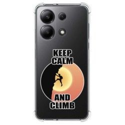 Funda Silicona Antigolpes para Xiaomi Redmi Note 13 4G diseño Hombre Escalada Dibujos