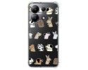 Funda Silicona Antigolpes para Xiaomi Redmi Note 13 4G diseño Perros Dibujos