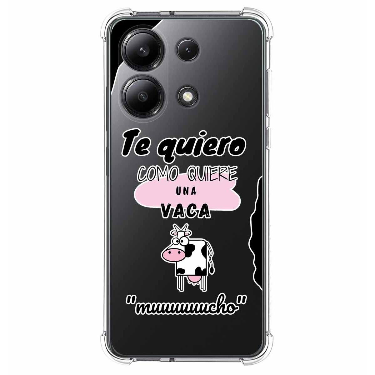 Funda Silicona Antigolpes para Xiaomi Redmi Note 13 4G diseño Vaca Dibujos