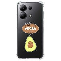 Funda Silicona Antigolpes para Xiaomi Redmi Note 13 4G diseño Vegan Life Dibujos