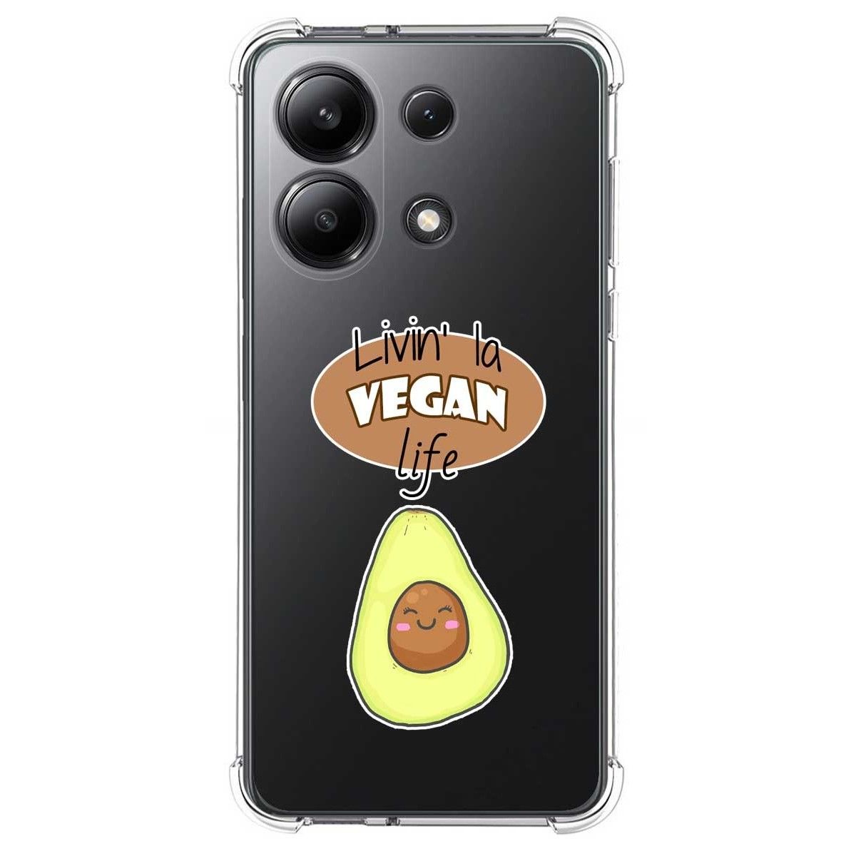 Funda Silicona Antigolpes para Xiaomi Redmi Note 13 4G diseño Vegan Life Dibujos