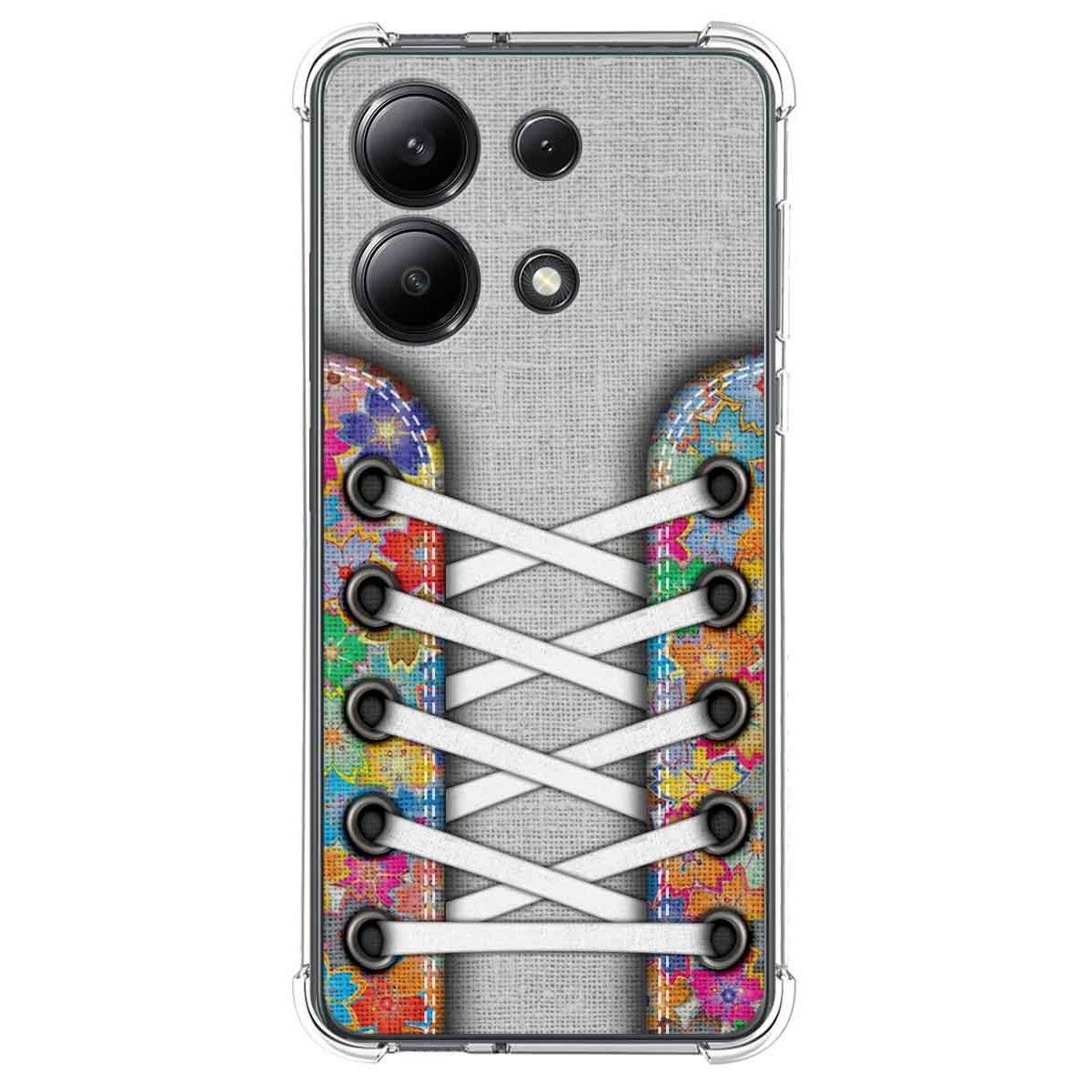 Funda Silicona Antigolpes para Xiaomi Redmi Note 13 4G diseño Zapatillas 04 Dibujos