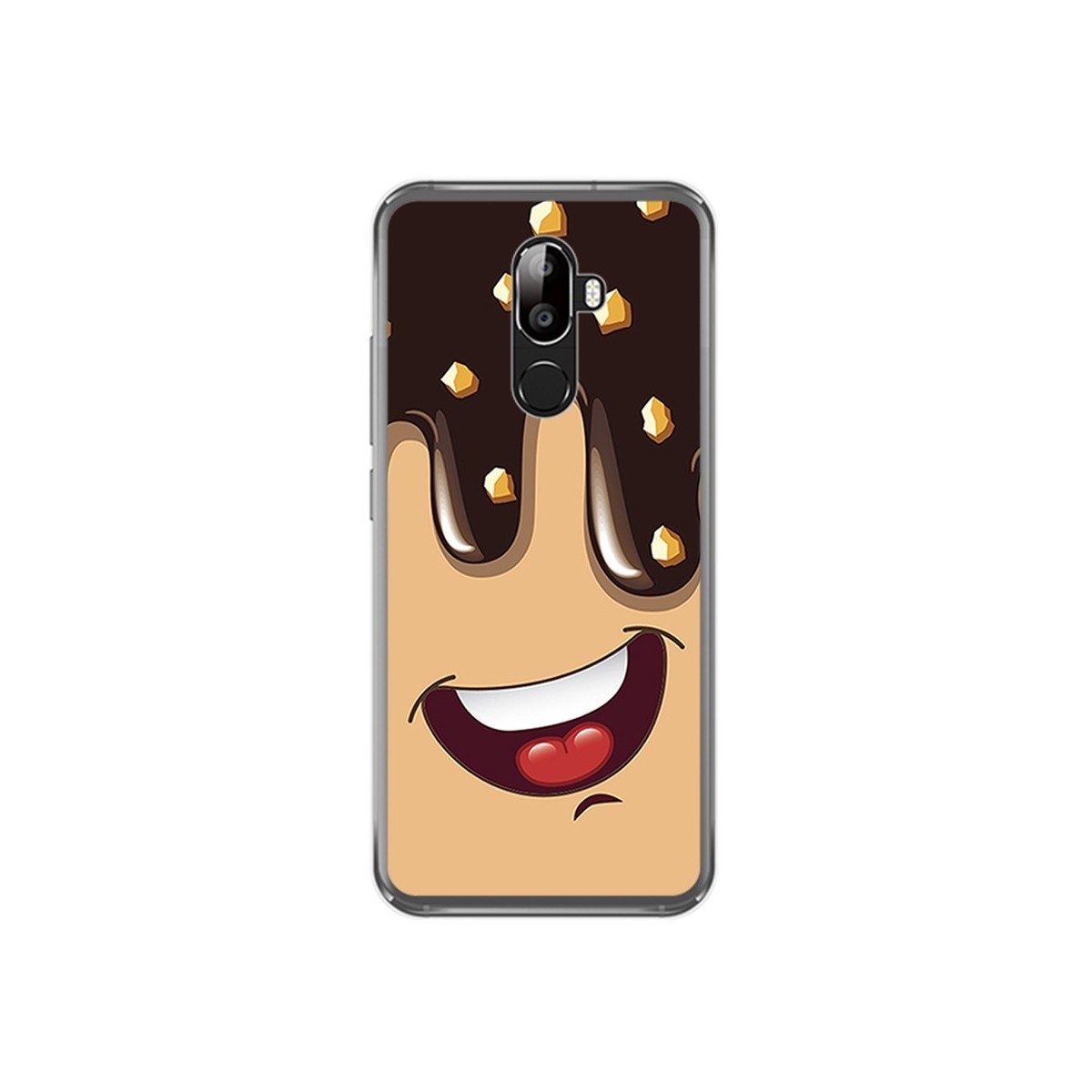 Funda Gel Tpu para Oukitel U18 Diseño Helado Chocolate Dibujos