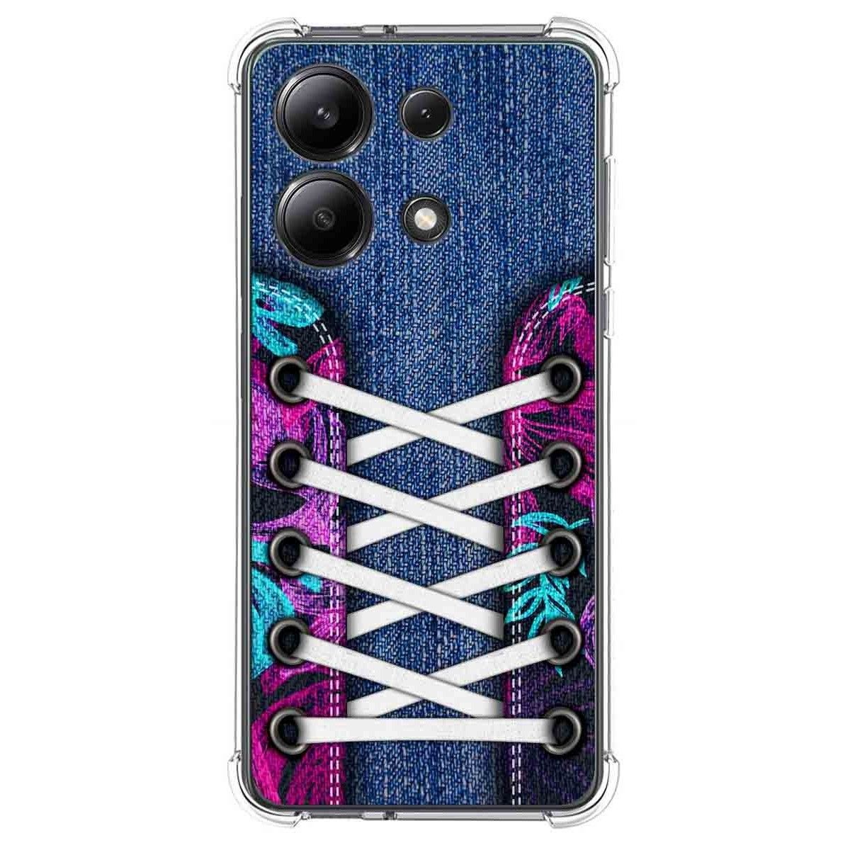 Funda Silicona Antigolpes para Xiaomi Redmi Note 13 4G diseño Zapatillas 06 Dibujos