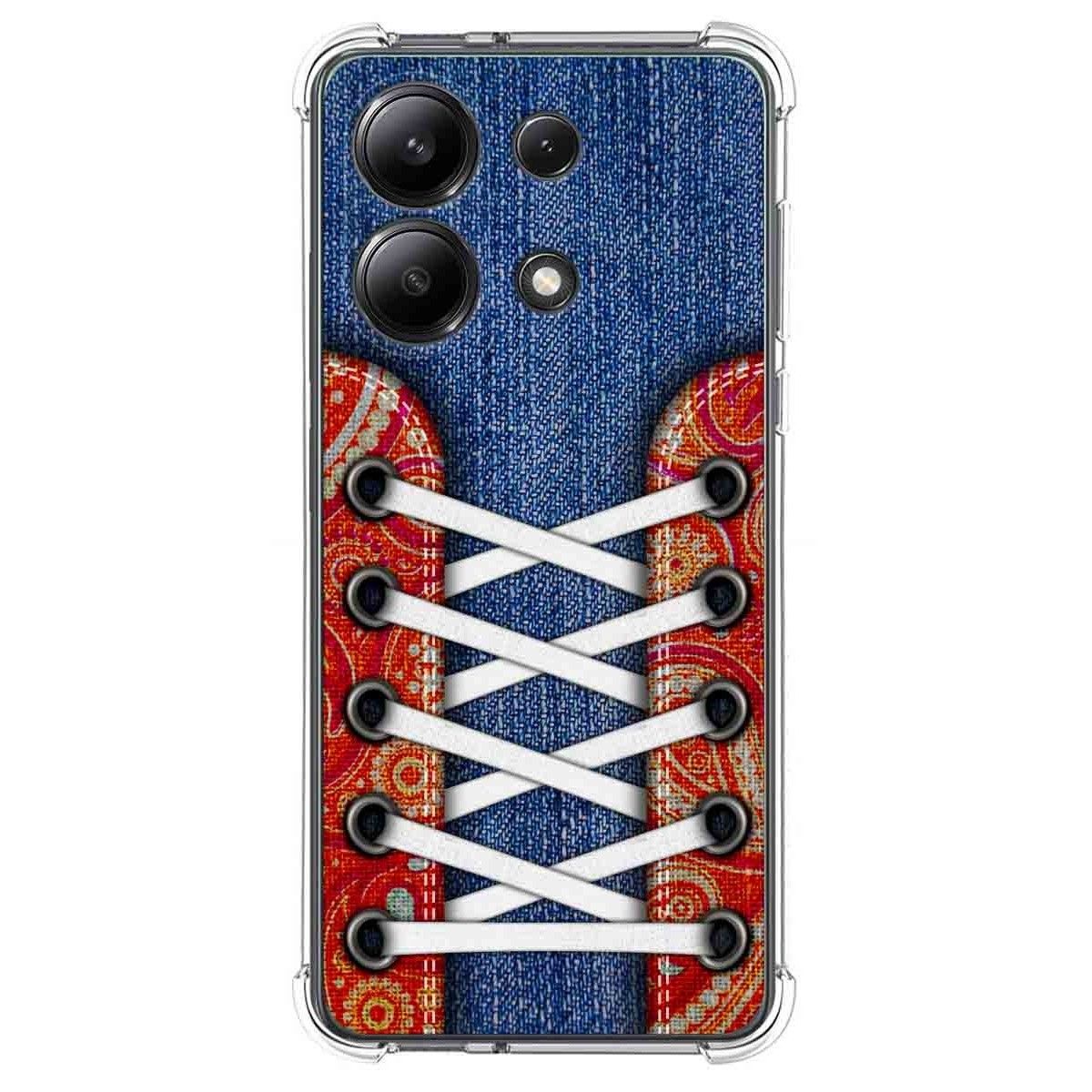 Funda Silicona Antigolpes para Xiaomi Redmi Note 13 4G diseño Zapatillas 11 Dibujos