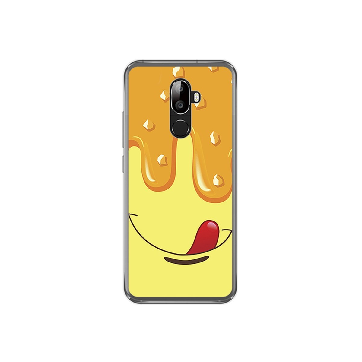 Funda Gel Tpu para Oukitel U18 Diseño Helado Vainilla Dibujos
