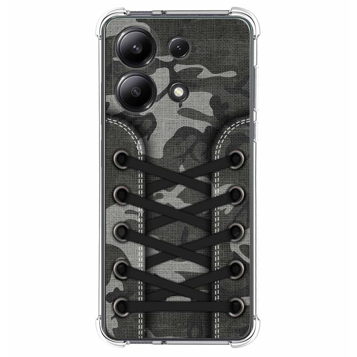 Funda Silicona Antigolpes para Xiaomi Redmi Note 13 4G diseño Zapatillas 15 Dibujos