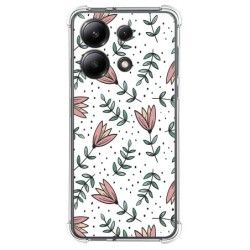 Funda Silicona Antigolpes para Xiaomi Redmi Note 13 4G diseño Flores 01 Dibujos