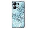 Funda Silicona Antigolpes para Xiaomi Redmi Note 13 4G diseño Flores 03 Dibujos