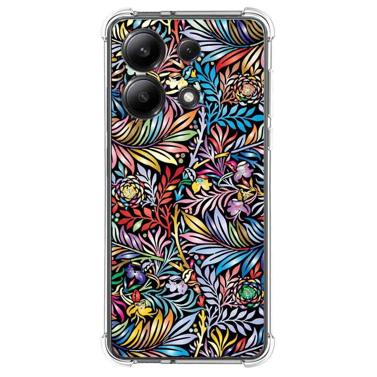 Funda Silicona Antigolpes para Xiaomi Redmi Note 13 4G diseño Flores 04 Dibujos