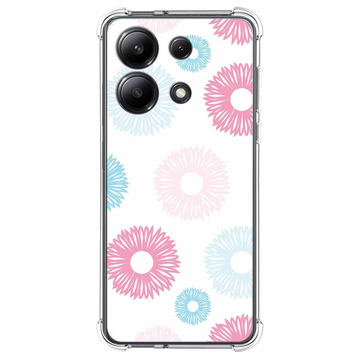 Funda Silicona Antigolpes para Xiaomi Redmi Note 13 4G diseño Flores 06 Dibujos