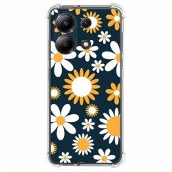 Funda Silicona Antigolpes para Xiaomi Redmi Note 13 4G diseño Flores 08 Dibujos