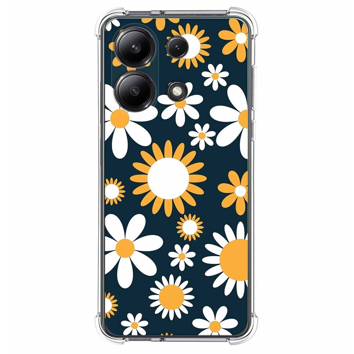 Funda Silicona Antigolpes para Xiaomi Redmi Note 13 4G diseño Flores 08 Dibujos