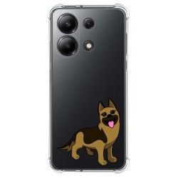 Funda Silicona Antigolpes para Xiaomi Redmi Note 13 4G diseño Perros 03 Dibujos