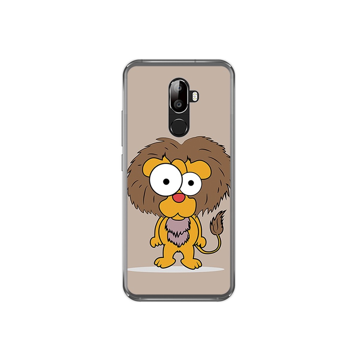 Funda Gel Tpu para Oukitel U18 Diseño Leon Dibujos