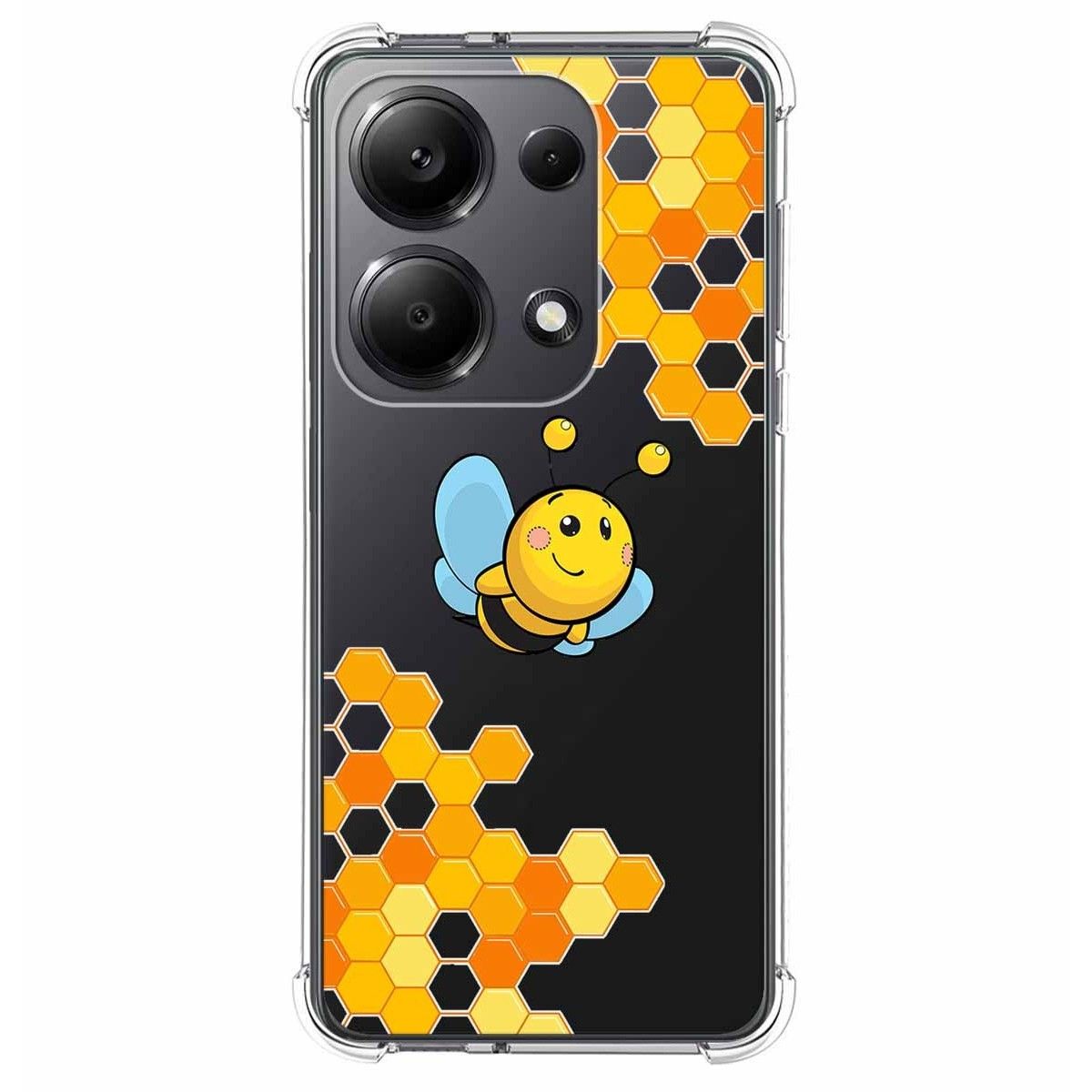 Funda Silicona Antigolpes para Xiaomi Poco M6 Pro 4G diseño Abeja Dibujos