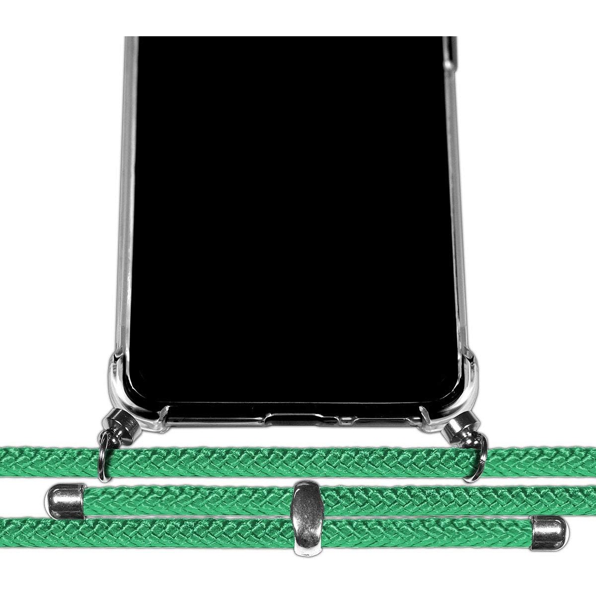 Personaliza tu Funda Colgante Transparente para Xiaomi Redmi Note 13 Pro 4G con Cordon Verde Agua Dibujo Personalizada